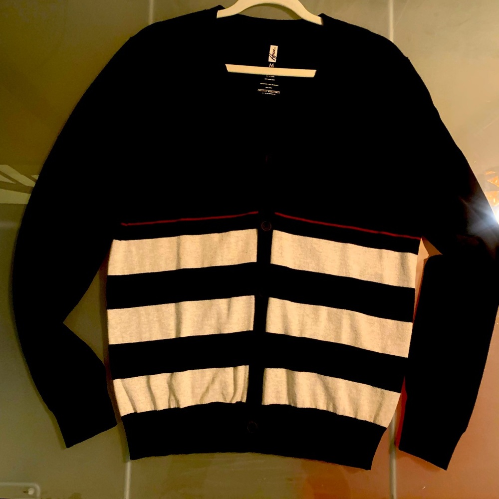 Howe cardigan sweater mens or unisex Size M Cotton blend new without tags.